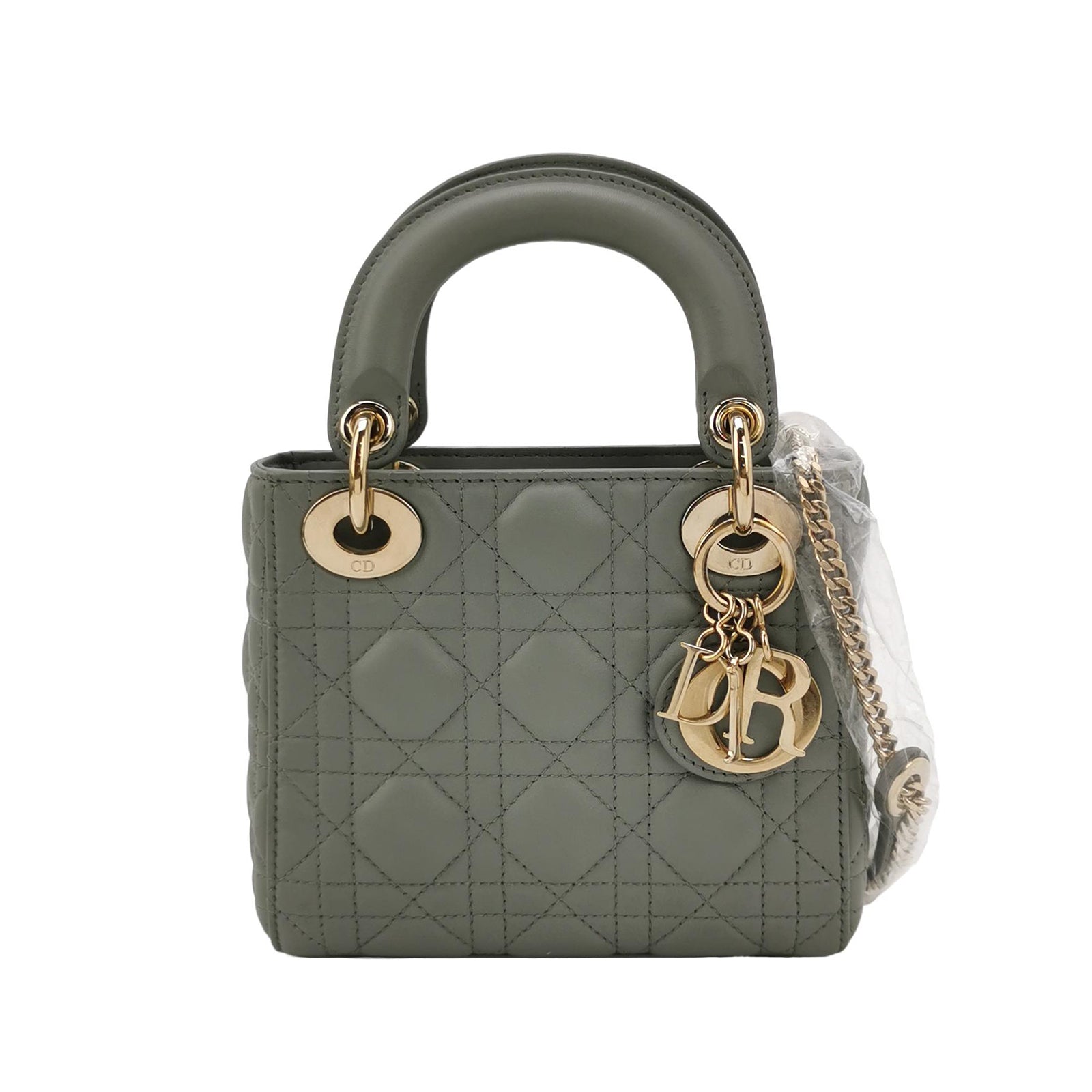 Lady Dior Lambskin Logo